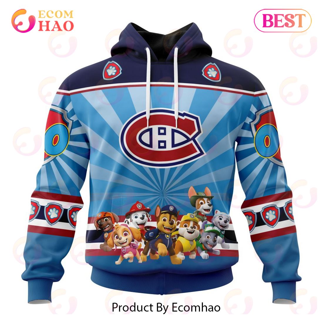 NHL Montreal Canadiens Special Paw Patrol Kits 3D Hoodie