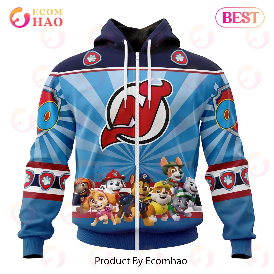 NHL New Jersey Devils Special Paw Patrol Kits 3D Hoodie