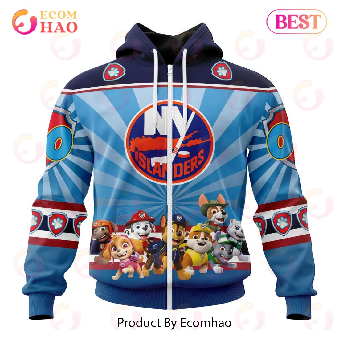 NHL New York Islanders Special Paw Patrol Kits 3D Hoodie