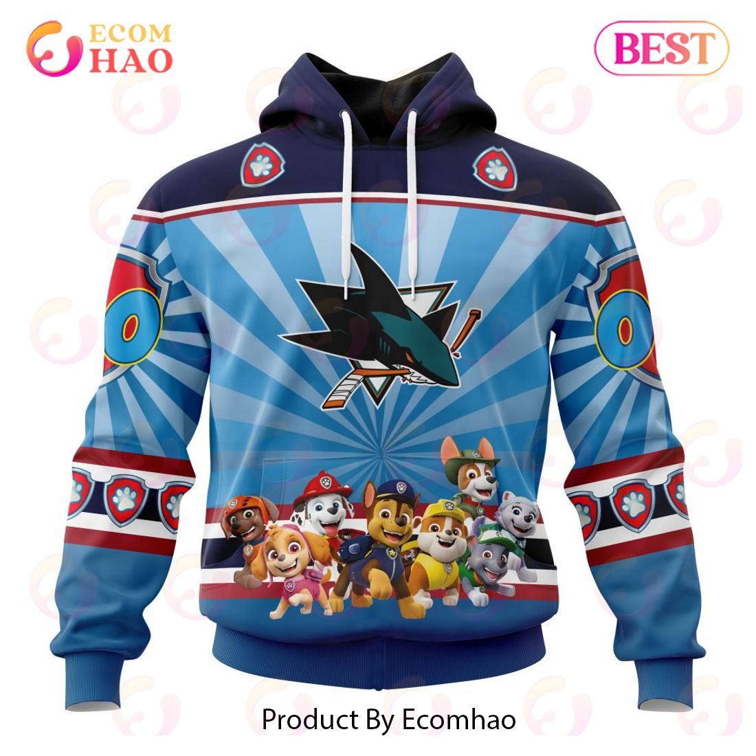 NHL Ottawa Senators Special Paw Patrol Kits 3D Hoodie