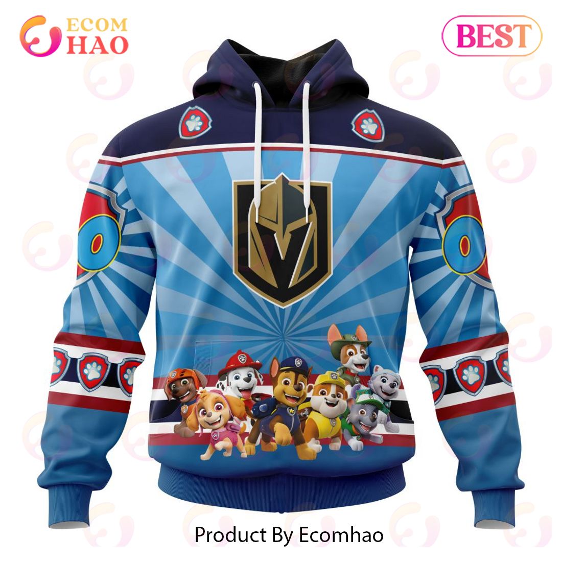 NHL Vancouver Canucks Special Paw Patrol Kits 3D Hoodie