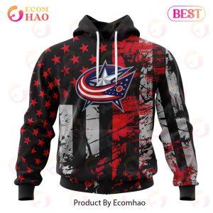 Columbus Blue Jackets Specialized Jersey For America 3D Hoodie