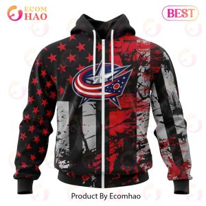 Columbus Blue Jackets Specialized Jersey For America 3D Hoodie