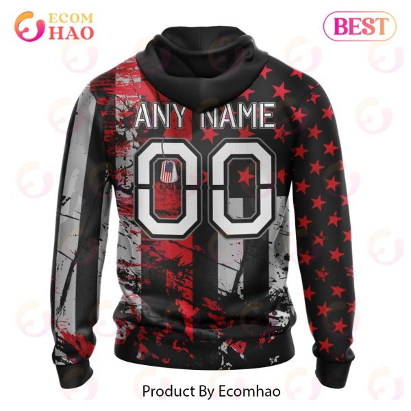 Columbus Blue Jackets Specialized Jersey For America 3D Hoodie