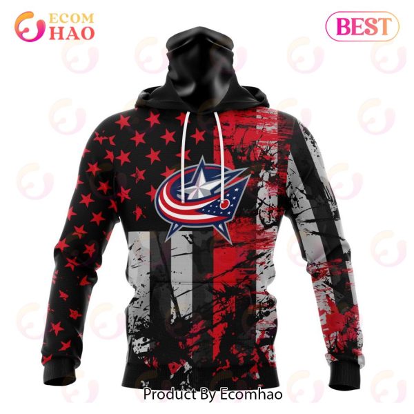 Columbus Blue Jackets Specialized Jersey For America 3D Hoodie