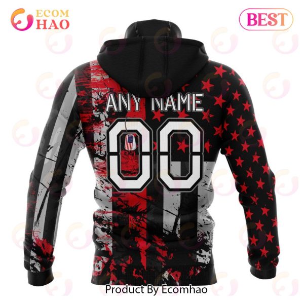 Columbus Blue Jackets Specialized Jersey For America 3D Hoodie