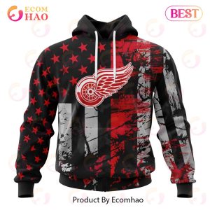 Detroit Red Wings Specialized Jersey For America 3D Hoodie