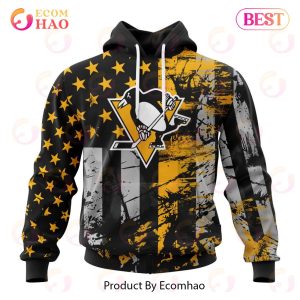 Pittsburgh Penguins Specialized Jersey For America 3D Hoodie