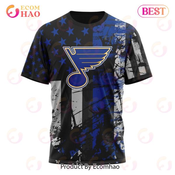 St. Louis Blues Specialized Jersey For America 3D Hoodie