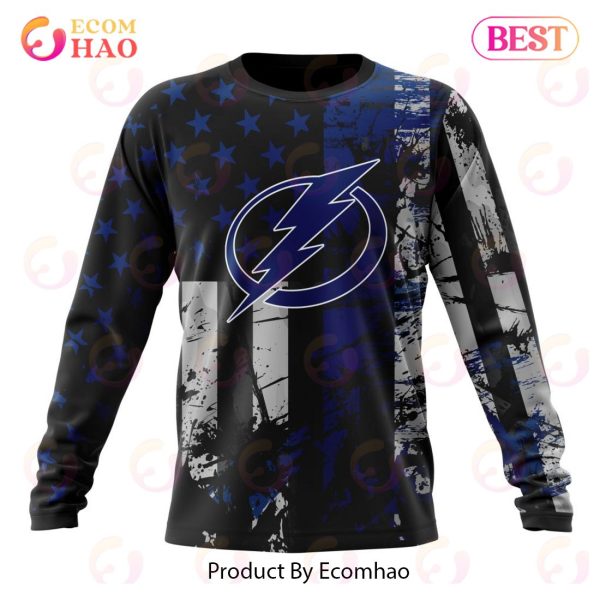 Tampa Bay Lightning Specialized Jersey For America 3D Hoodie