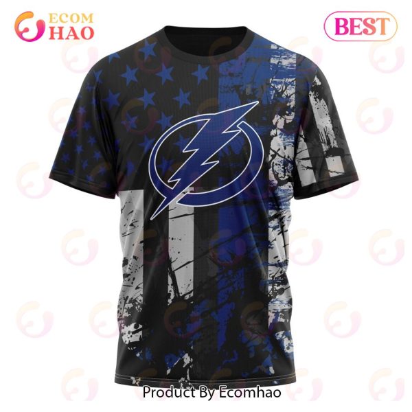 Tampa Bay Lightning Specialized Jersey For America 3D Hoodie