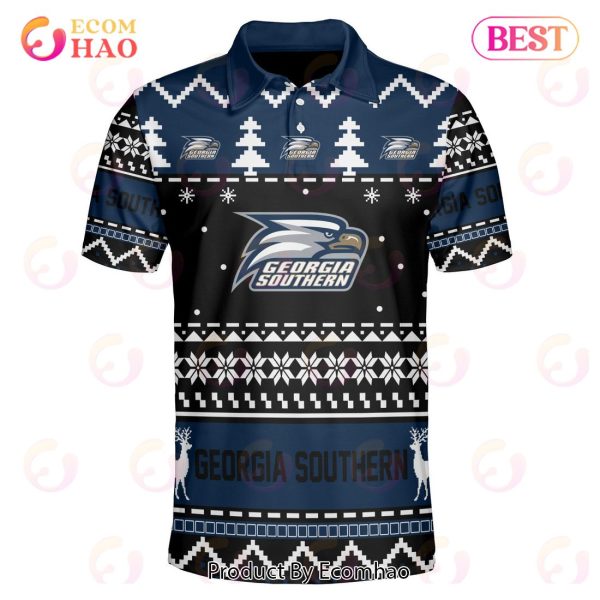Georgia Southern Custom Your Name & Number Polo Ugly Christmas Style