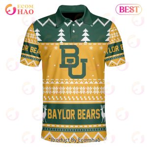 Baylor Bears Custom Your Name & Number Polo Ugly Christmas Style