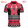 NC State Wolfpack Custom Your Name & Number Polo Ugly Christmas Style