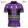 Notre Dame Fighting Irish Custom Your Name & Number Polo Ugly Christmas Style