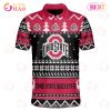Notre Dame Fighting Irish Custom Your Name & Number Polo Ugly Christmas Style