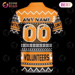 Tennessee Vols Custom Your Name & Number Polo Ugly Christmas Style