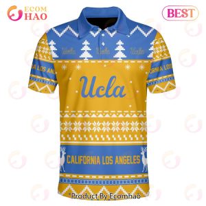 University of california los angeles Custom Your Name & Number Polo Ugly Christmas Style