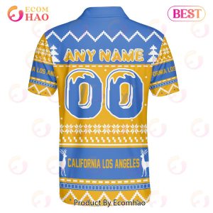 University of california los angeles Custom Your Name & Number Polo Ugly Christmas Style