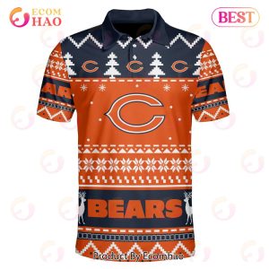 Bears Custom Your Name & Number Ugly Christmas Polo