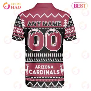 Cardinals Custom Your Name & Number Ugly Christmas Polo