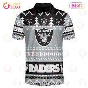 Raiders Custom Your Name & Number Ugly Christmas Polo Raiders Custom Your Name & Number Ugly Christmas Polo