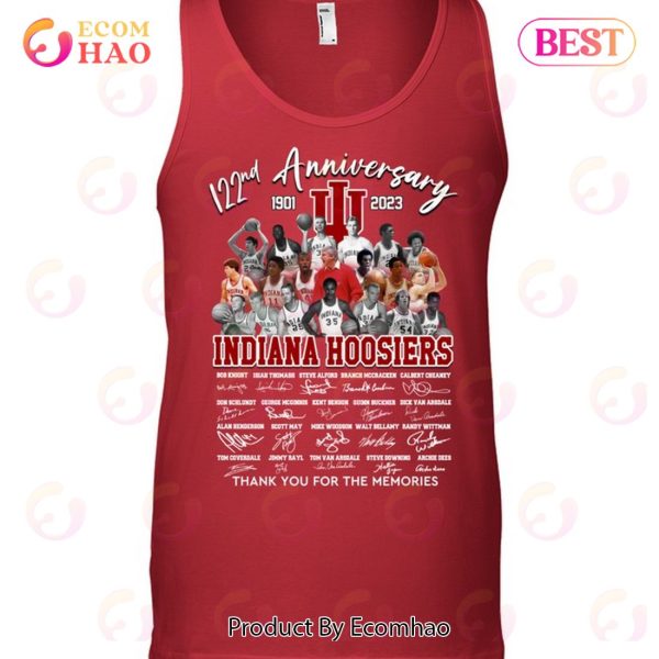 122nd Anniversary 1901 – 2023 Indiana Hoosiers Thank You For The Memories T-Shirt