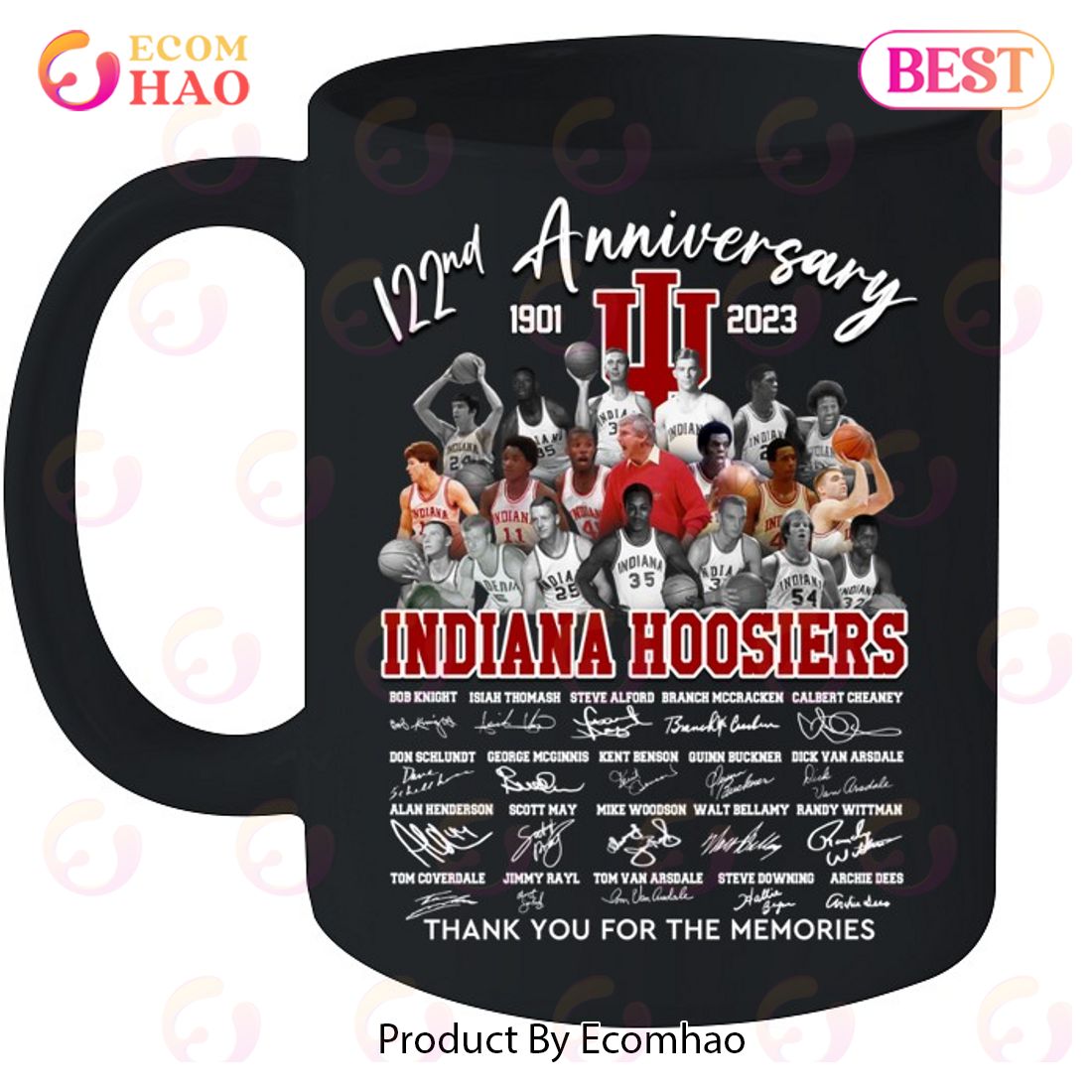 122nd Anniversary 1901 - 2023 Indiana Hoosiers Thank You For The Memories T-Shirt