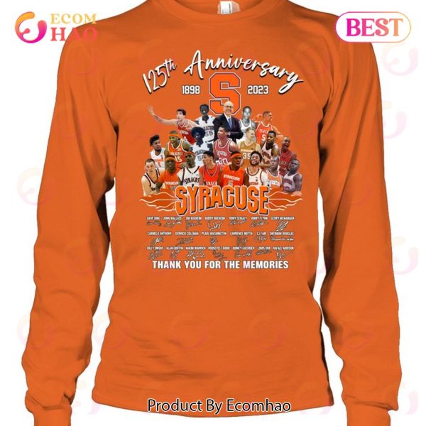 125th Anniversary 1898 – 2023 Syracuse Orange Thank You For The Memories T-Shirt