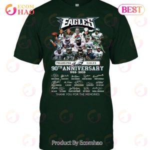 Philadelphia Eagles 90th Anniversary 1933 – 2023 Thank You For The Memories T-Shirt