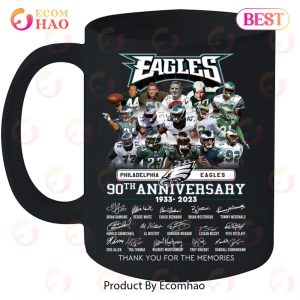 NFL Philadelphia Eagles 90th Anniversary 1933-2023 Thank You