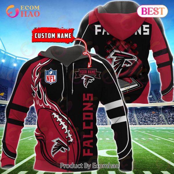 Atlanta Falcons Custom Name Hoodie, Baseball Jacket, T-Shirt, Zipper, Sweatshirt
