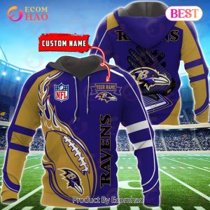 Baltimore Ravens Custom Name Hoodie, Baseball Jacket, T-Shirt, Zipper, Sweatshirt