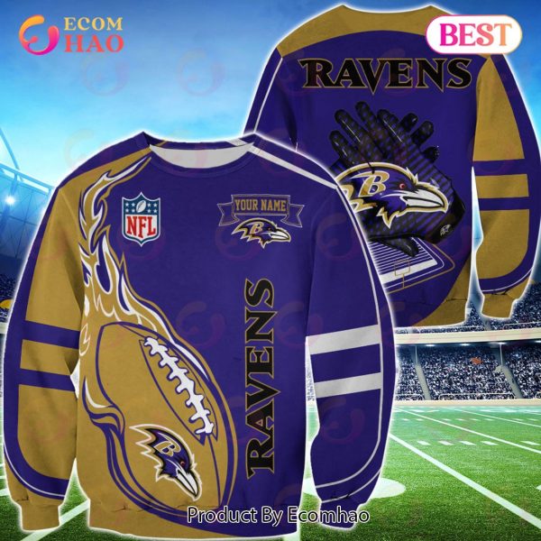 Nfl Baltimore Ravens Custom Name Baseball Jacket Shirt 03 M7Rtt1255 in 2023