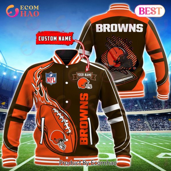 Custom Cleveland Browns Jersey Men's Brown 100th Season Limited