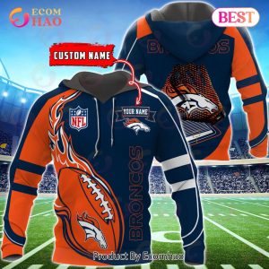 Denver Broncos Custom Name Hoodie, Baseball Jacket, T-Shirt, Zipper, Sweatshirt