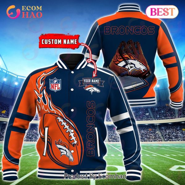 Denver Broncos Custom Name Hoodie, Baseball Jacket, T-Shirt, Zipper, Sweatshirt