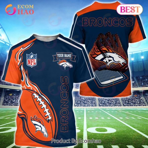 Denver Broncos Custom Name Hoodie, Baseball Jacket, T-Shirt, Zipper, Sweatshirt