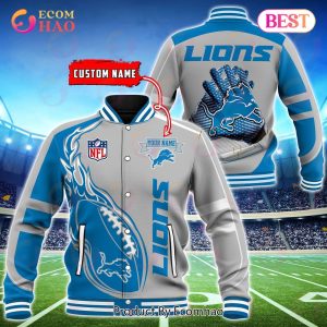 Detroit Lions Custom Name Hoodie, Baseball Jacket, T-Shirt, Zipper, Sweatshirt