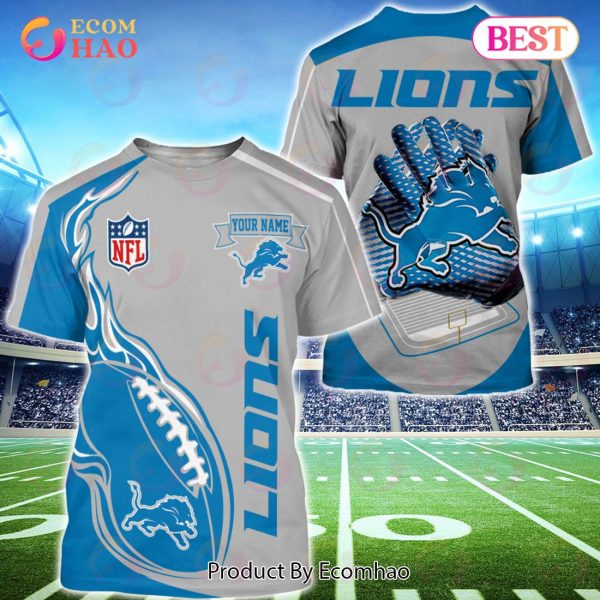 Detroit Lions Custom Name Hoodie, Baseball Jacket, T-Shirt, Zipper, Sweatshirt
