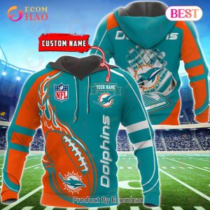 Miami Dolphins Custom Name Hoodie, Baseball Jacket, T-Shirt, Zipper, Sweatshirt