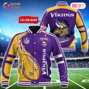 Minnesota Vikings Custom Name Hoodie, Baseball Jacket, T-Shirt, Zipper, Sweatshirt