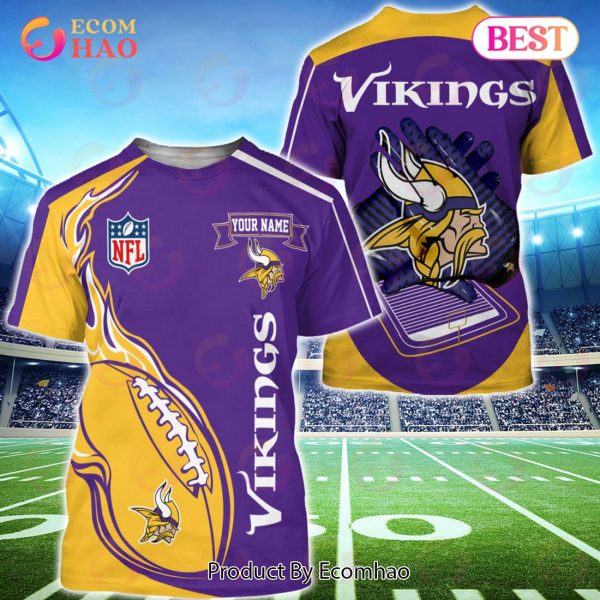 Minnesota Vikings Custom Name Hoodie, Baseball Jacket, T-Shirt, Zipper, Sweatshirt