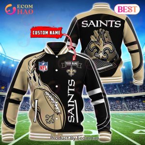 New Orleans Saints Custom Name Hoodie, Baseball Jacket, T-Shirt, Zipper, Sweatshirt