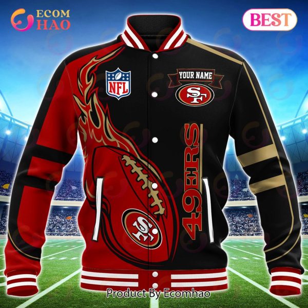 San Francisco 49ers Custom Name Hoodie, Baseball Jacket, T-Shirt, Zipper, Sweatshirt