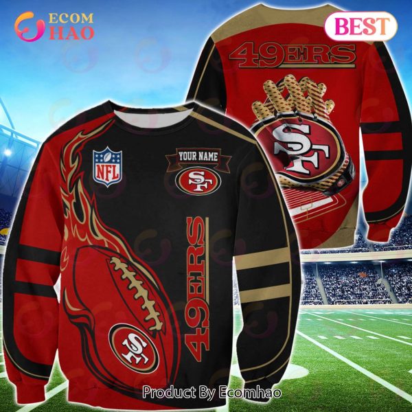San Francisco 49ers Custom Name Hoodie, Baseball Jacket, T-Shirt, Zipper, Sweatshirt