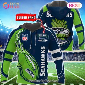 Seattle Seahawks Custom Name Hoodie, Baseball Jacket, T-Shirt, Zipper, Sweatshirt