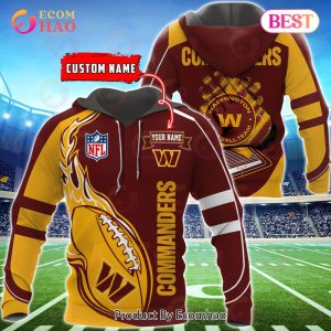 Washington Commanders Custom Name Hoodie, Baseball Jacket, T-Shirt, Zipper, Sweatshirt