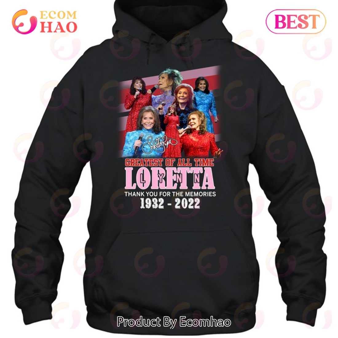 Greatest Of All Time Loretta 1932 – 2022 Thank You For The Memories T-Shirt