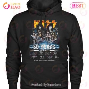 Kiss 50 Years 1973 – 2023 Thank You For The Memories T-Shirt